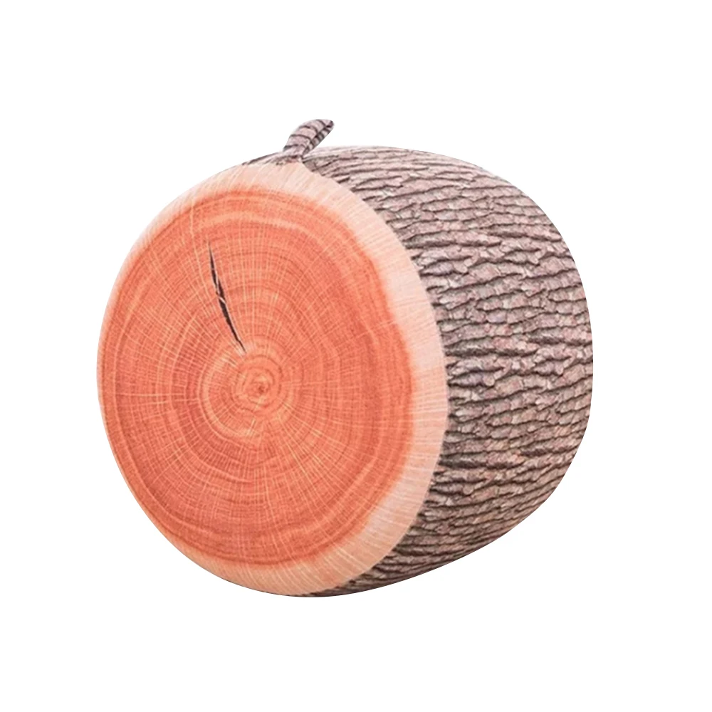 tree stump Мультяшный надувной табурет детские плюшевые игрушки 3D подушка в форме фрукта подушка утолщение табурет плюшевое кресло-пуф надувные табуреты - Цвет: tree stump