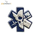 Новинка, значки-патчи из ПВХ с изображением черепа, военные армейские аксессуары см, тактические обручи и петли