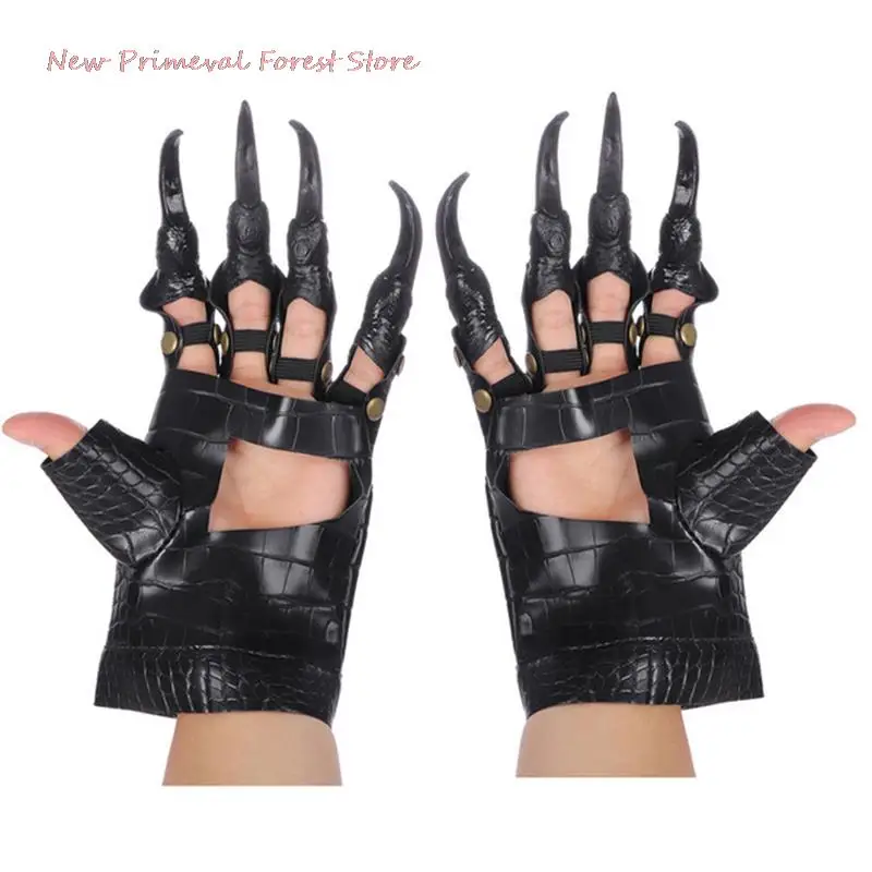 

2 шт., Длинные мужские перчатки для косплея