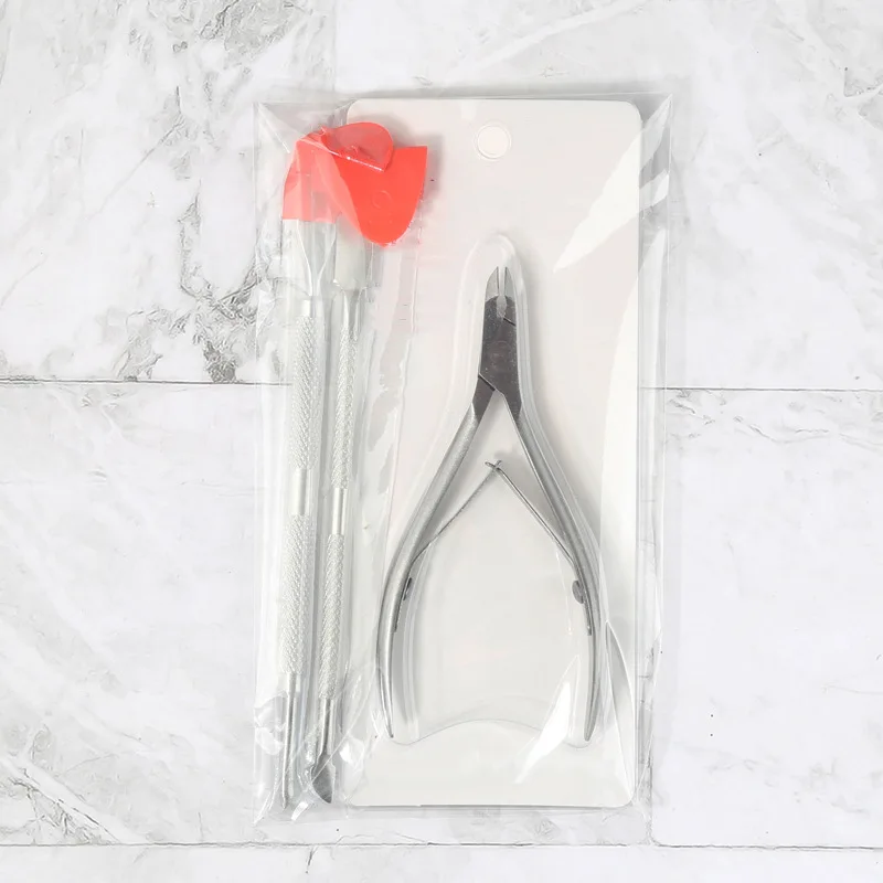 

Stainless Steel Cuticle Nipper Scissors Tool Edge Cutter Manicure Trimmer Spoon Pusher Remover DIY Nali Arts Tools Sets