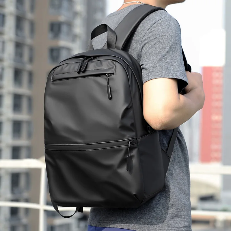 high capacity ultralight backpack for men soft polyester fashion school backpack laptop waterproof travel shopping bags mens free global shipping