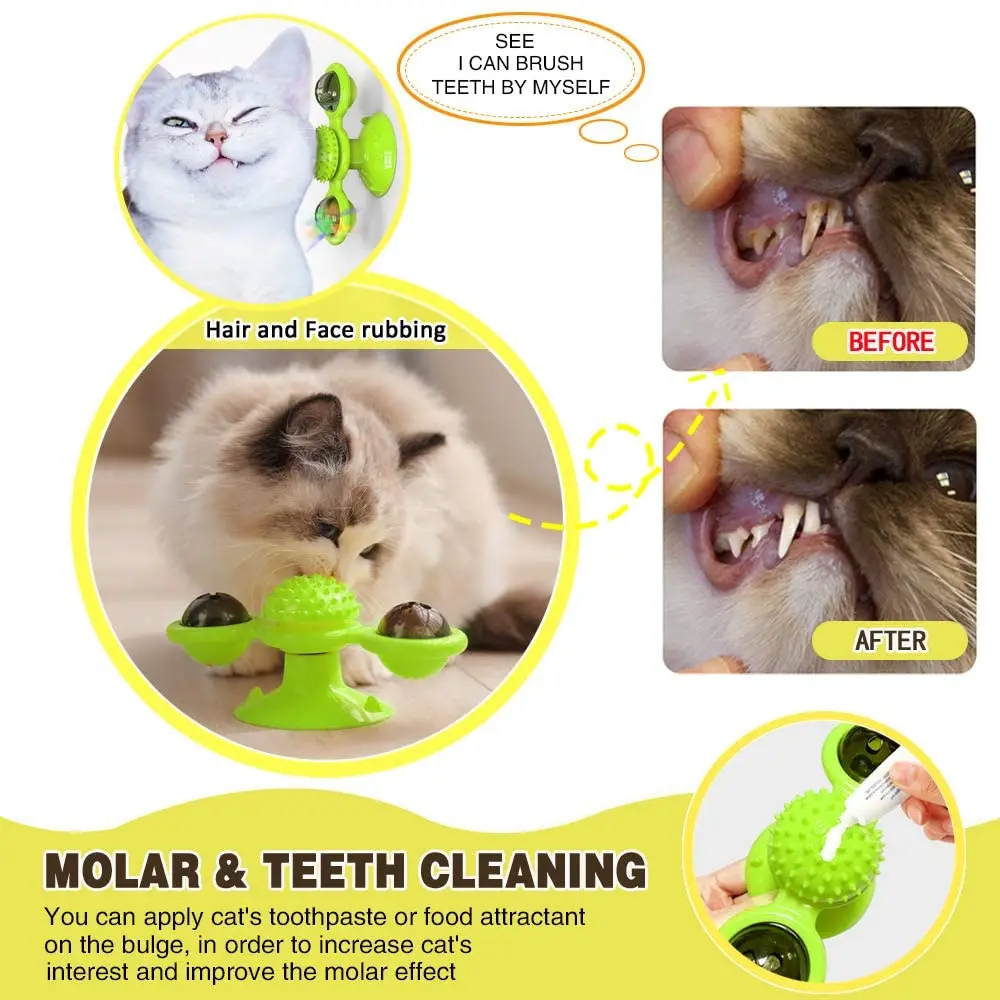 Интерактивная игрушка для кошек ветряная мельница декоративный светильник в