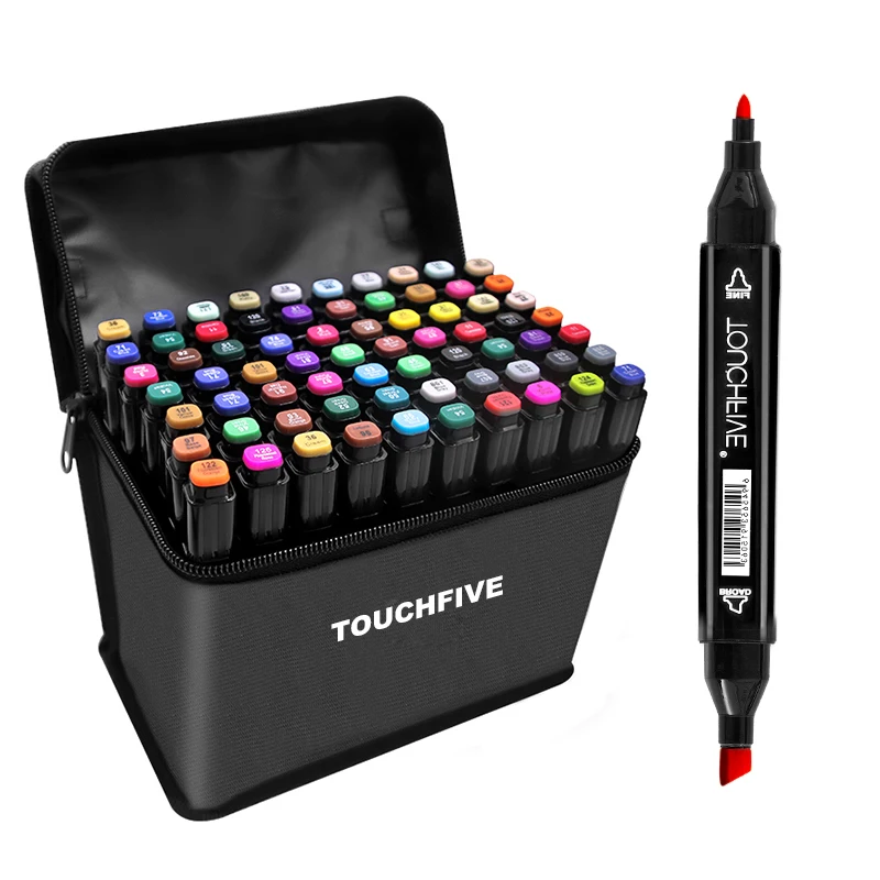 

Touch 30/40/60/80/168 Color Art Markers Set Dual Headed Artist Sketch Oily Alcohol based markers For Animation Manga