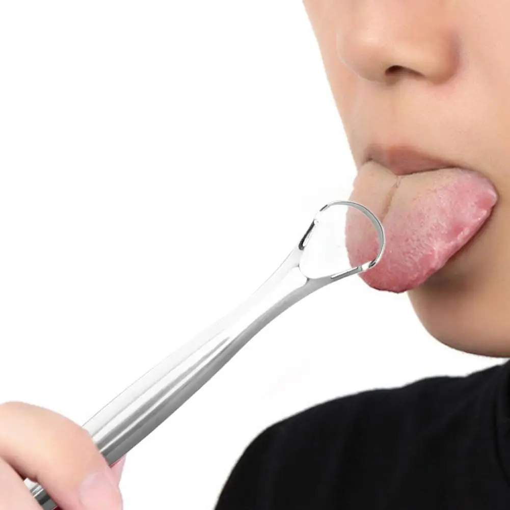 

80% Hot Sale Oral Cleaner Lightweight Hard to Break Smooth Surface Powerful Tongue Scraper for Gifts