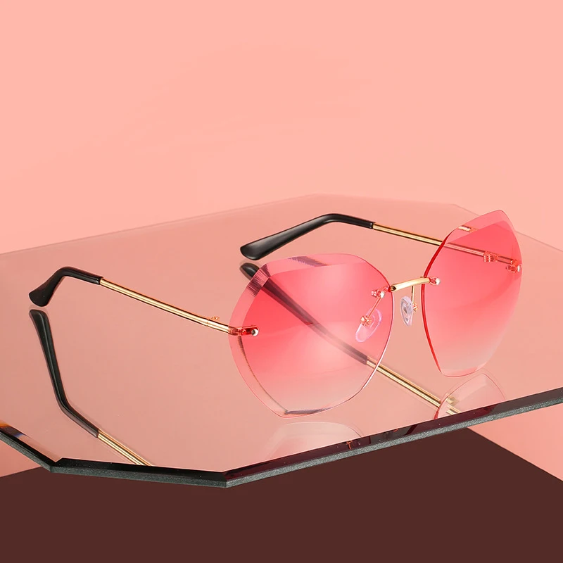 Солнцезащитные очки с обрезанными краями для океана европейские и американские