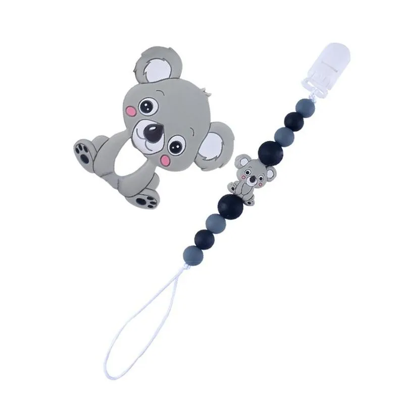 

Creative Teething Necklace Baby Teether Molar toy Baby Teether Silicone Grade Beads Gift Toy Pacifier Molar Chain Silicone I6H1