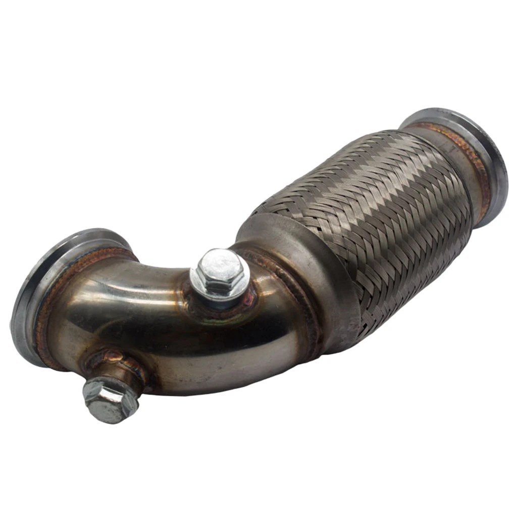 

2.5"inch V-Band Downpipe Low Profile 90 w/ Flex Bellow Pipe Stainless steel
