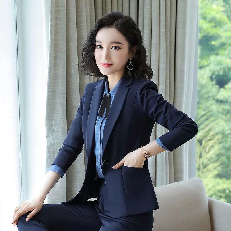 

Spring and autumn college students' professional dress women's suit long sleeve suit women's formal work dress fashion suit