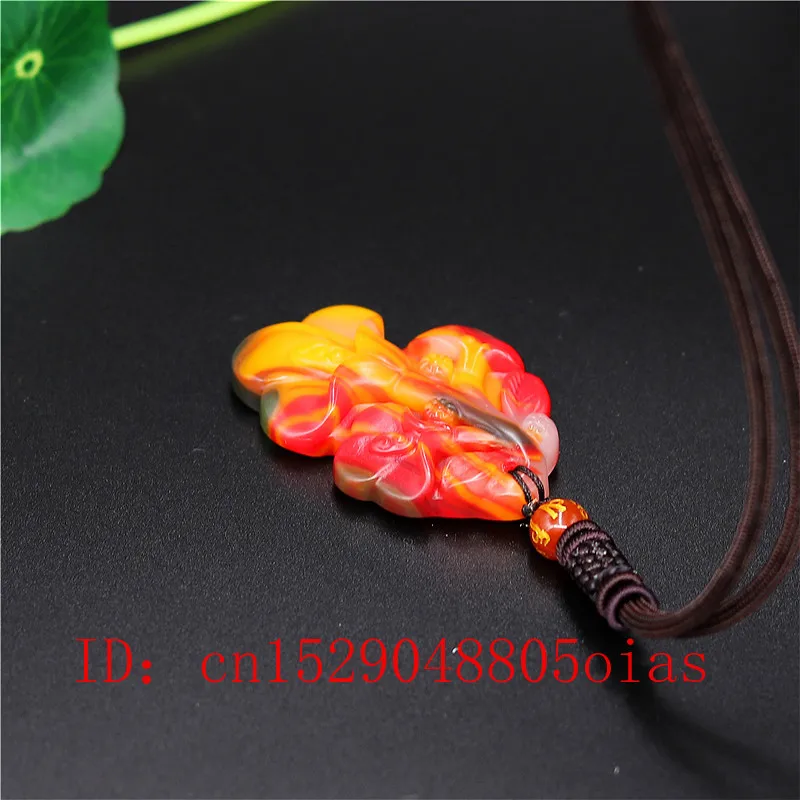 Натуральный Цвет Китайский нефритовый цветок кулон Магнолия ожерелье модное