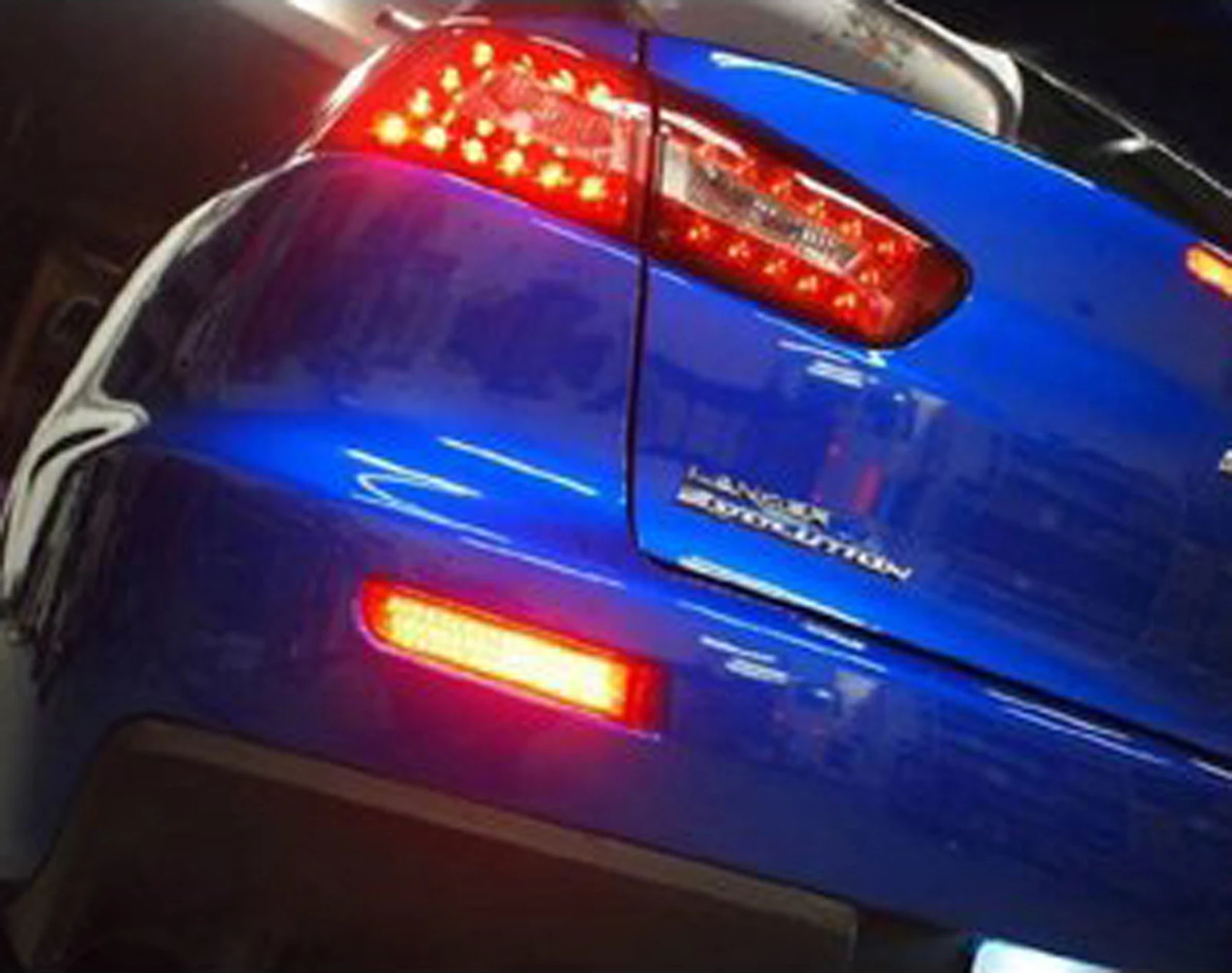 ANGRONG черный объектив красный светодиод задний бампер отражатель стоп-сигнал