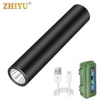 3 modes portable flashlight led torch built in battery usb rechargeable mini kids flashlight fixed focus pocket camping lamps