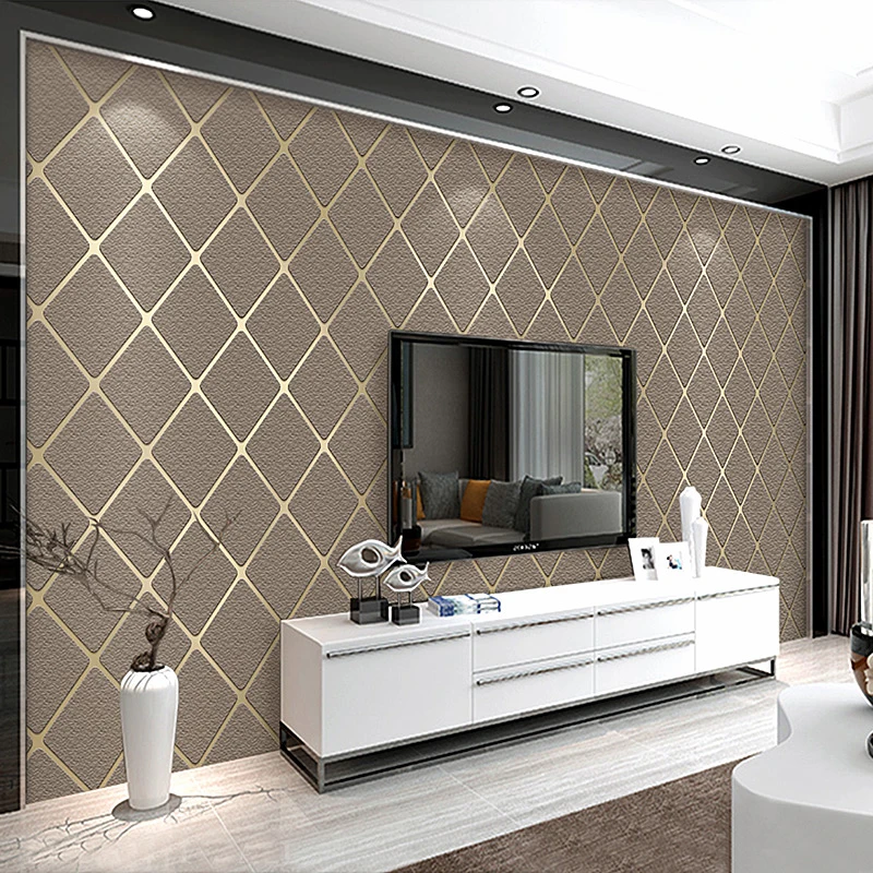 Современные Настенные обои для гостиной спальни дивана 3D плотные нетканые