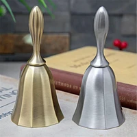 good zinc alloy rose pattern dinner hand bell christmas gifts calls bell bar counter dining hall table bell service sound bell