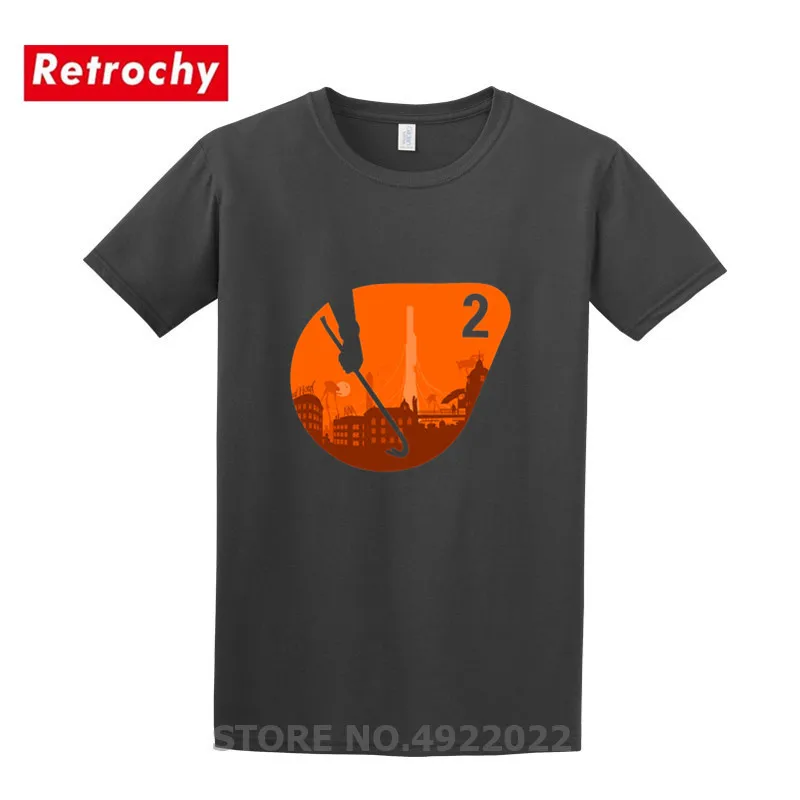 Мужская футболка с логотипом Half Life надписью half life 2 для мальчиков кроссовером Fallout