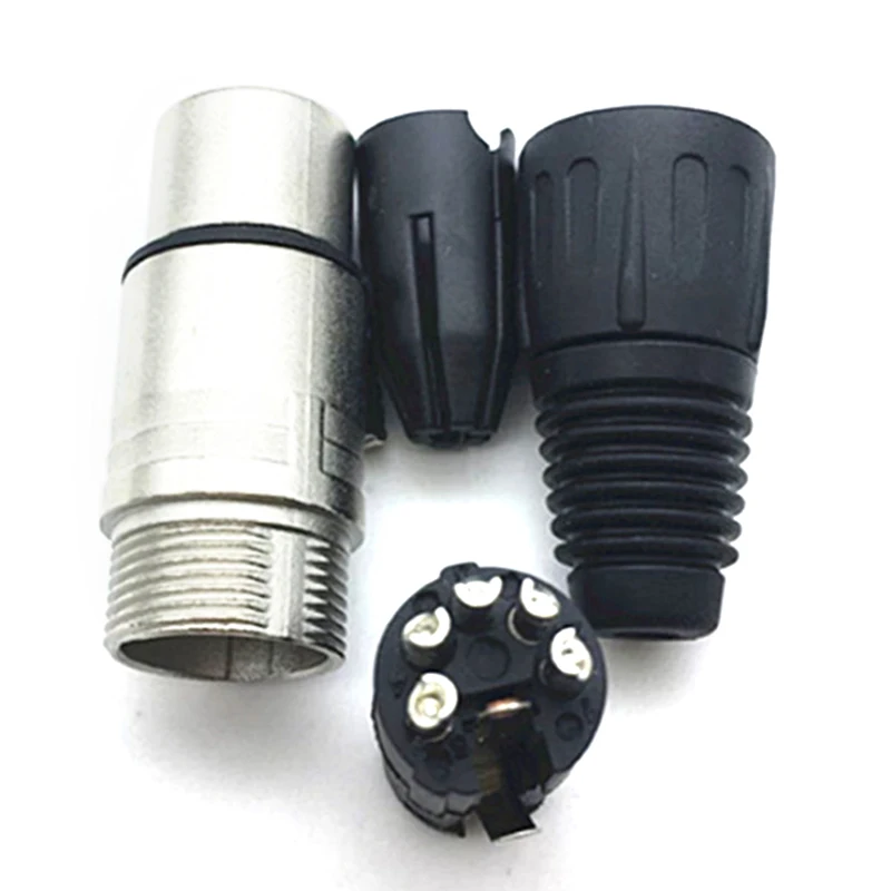 3P 4P 5P XLR штекер аудиокабеля для микрофона 3/4/5/ Pin штекер-гнездо кабельный разъем