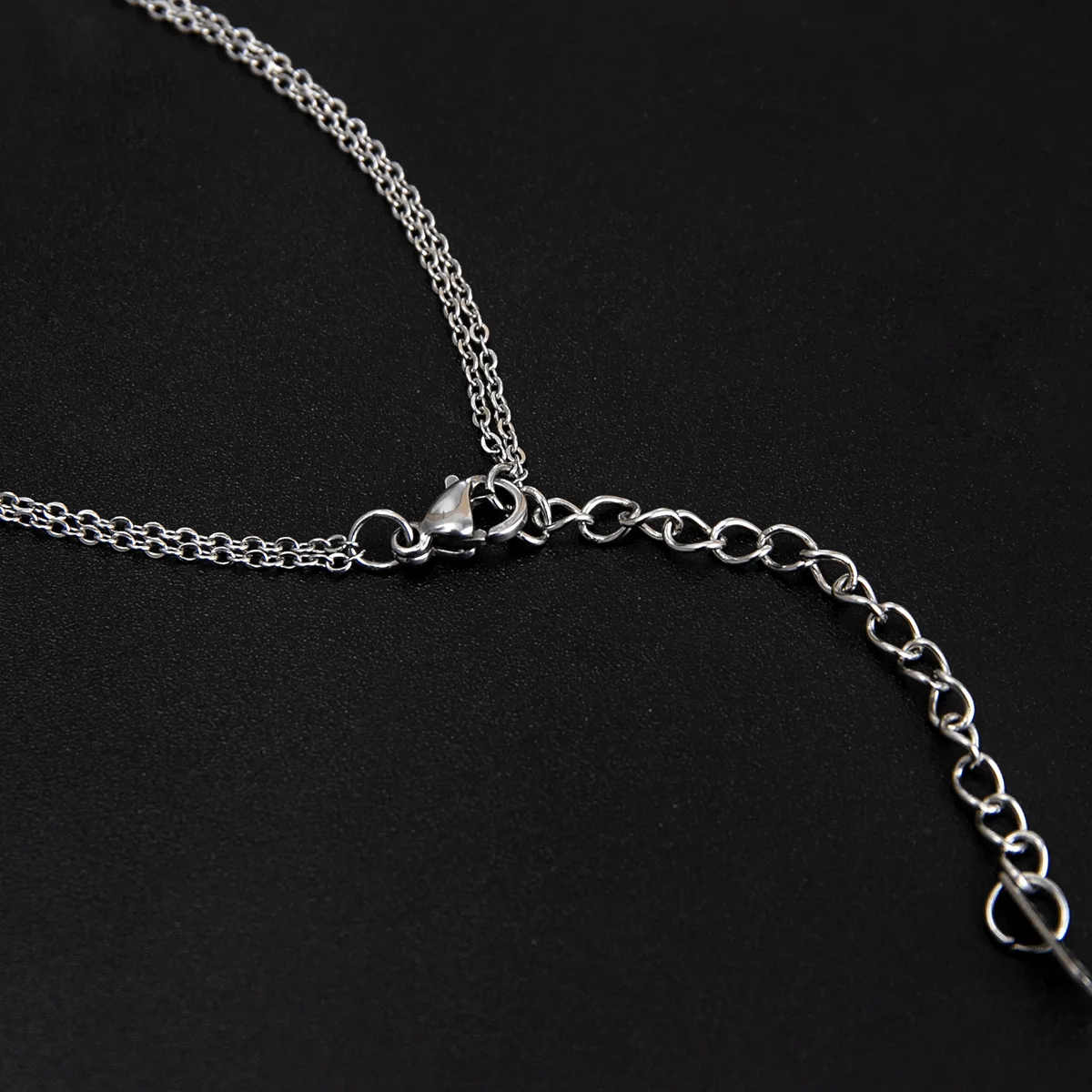 Модного серебристого цвета сердечными амулетами ножные браслеты из нержавеющей