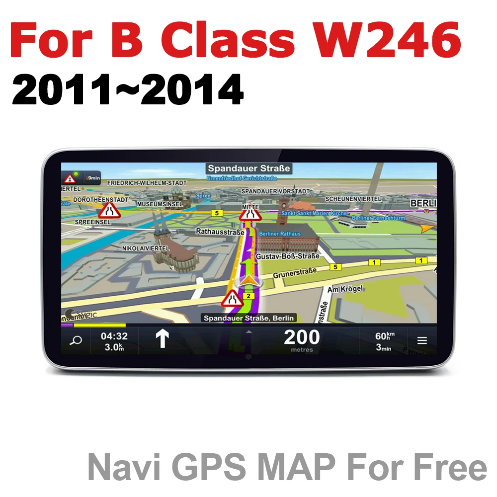 Автомобильный аудио Android 7 0 GPS навигация для Mercedes Benz B Class W246 2011 ~ 2014 NTG WiFi 4G