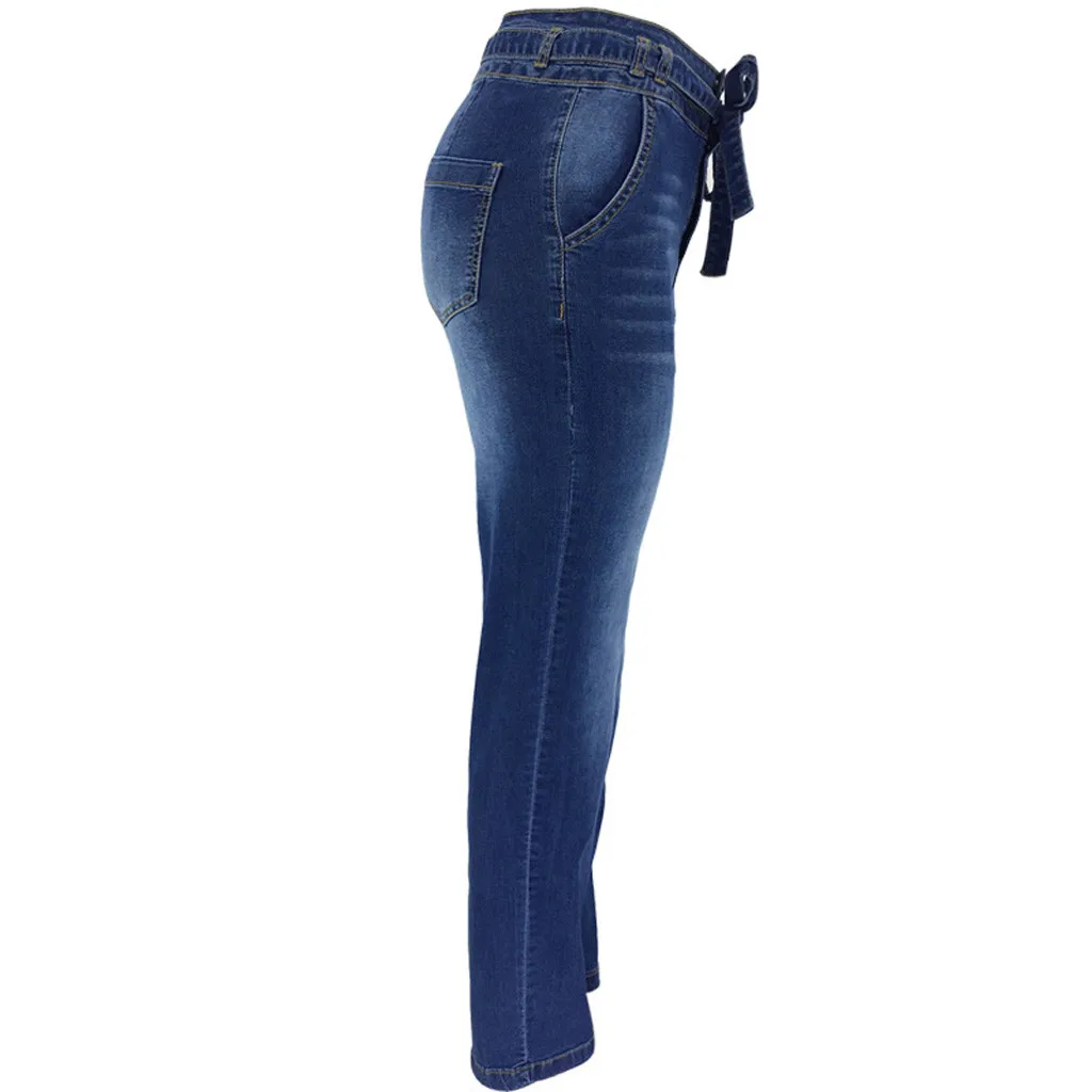 

Vogue Winter Autumn Pop women's Waist Stretch Jeans Fashion Denim Slim Casual women's Jeans Pop women's Pants Straight