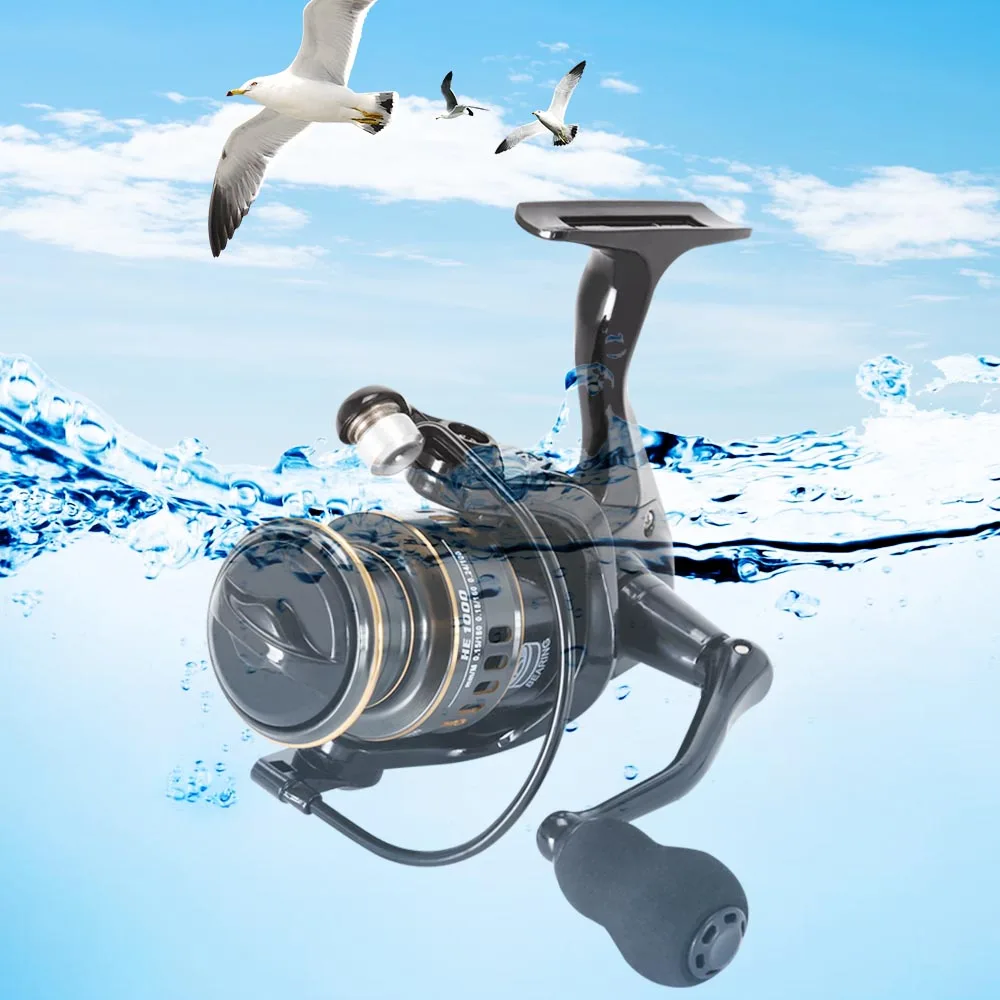 Рыболовная катушка максимальная нагрузка 10 кг цельнометаллическая ручка из