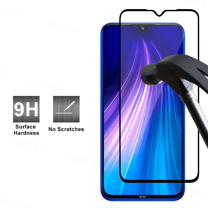 Protective Glass For Xiaomi Redmi 8 8A K40 Pro Plus Tempered Glass For Redmi Note 8 8T Pro Lens Glass Film Protector Full Cover