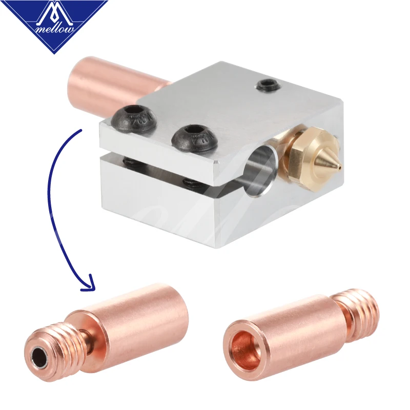 Цельнометаллический экструдер Mellow Dcrazy Chimera + Volcano Hotend с двойной головкой сопла 0 4