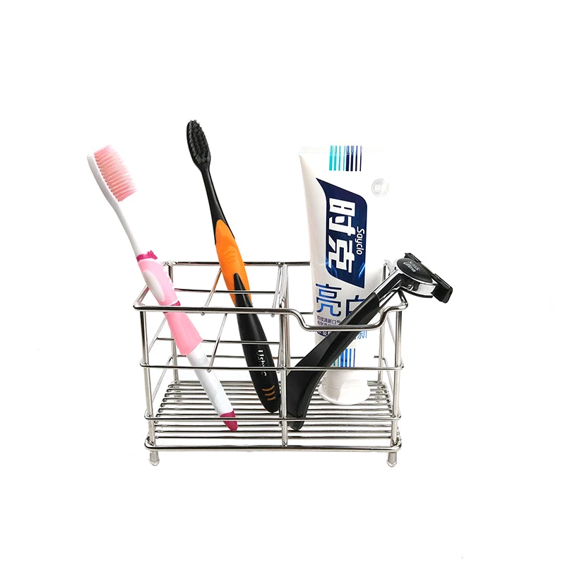 Держатель зубной щетки из нержавеющей стали для ванной комнаты подставка