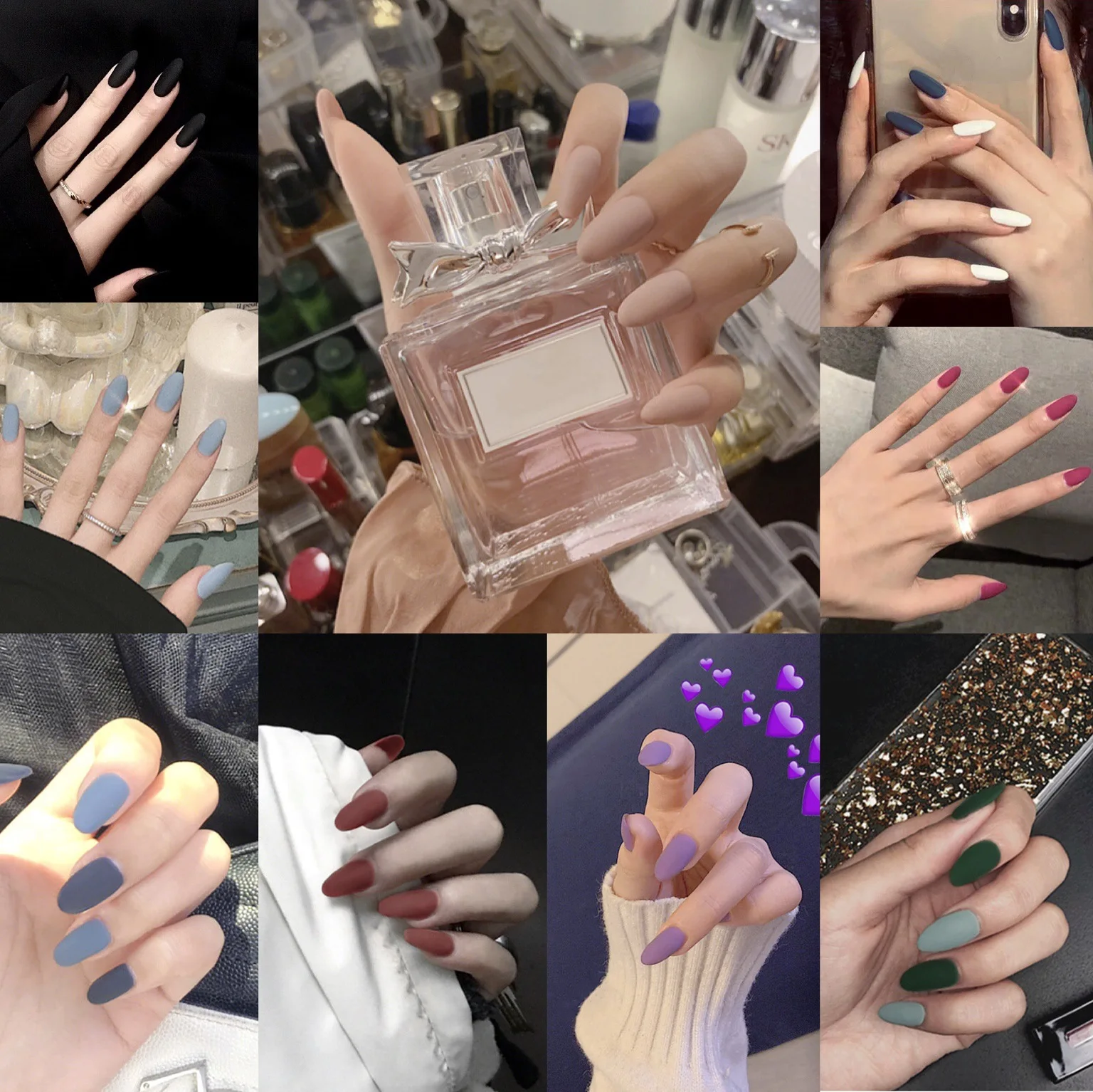 

Оптовая продажа, 12 комплектов, 24 шт., накладные ногти, короткие, Круглые, предварительно разработанные, полное покрытие, матовые накладные но...