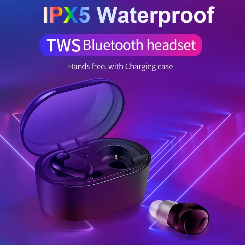 Наушники Беспроводные Bluetooth 5 0 TWS гарнитуры Hi Fi стерео наушники водонепроницаемые