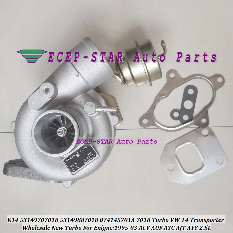Турбо К14 53149707018 53149887018 074145701 А7018 AV для Volkswagen VW T4 Transporter 1995-03 ACV AUF AYC AJT AYY 2.5L