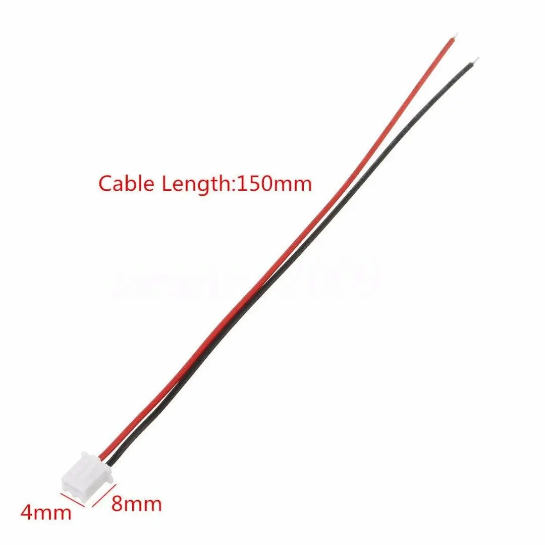 10 комплектов 2-контактный мини микро JST XH2.54mm 24AWG разъем с проводами 150 мм |