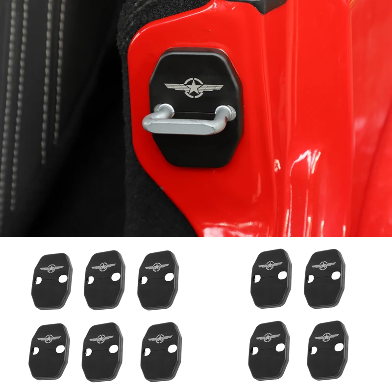 HYZHAUTO 1 комплект аксессуары для салона автомобиля Jeep Wrangler JK 2007-2017 ABS Дверной замок