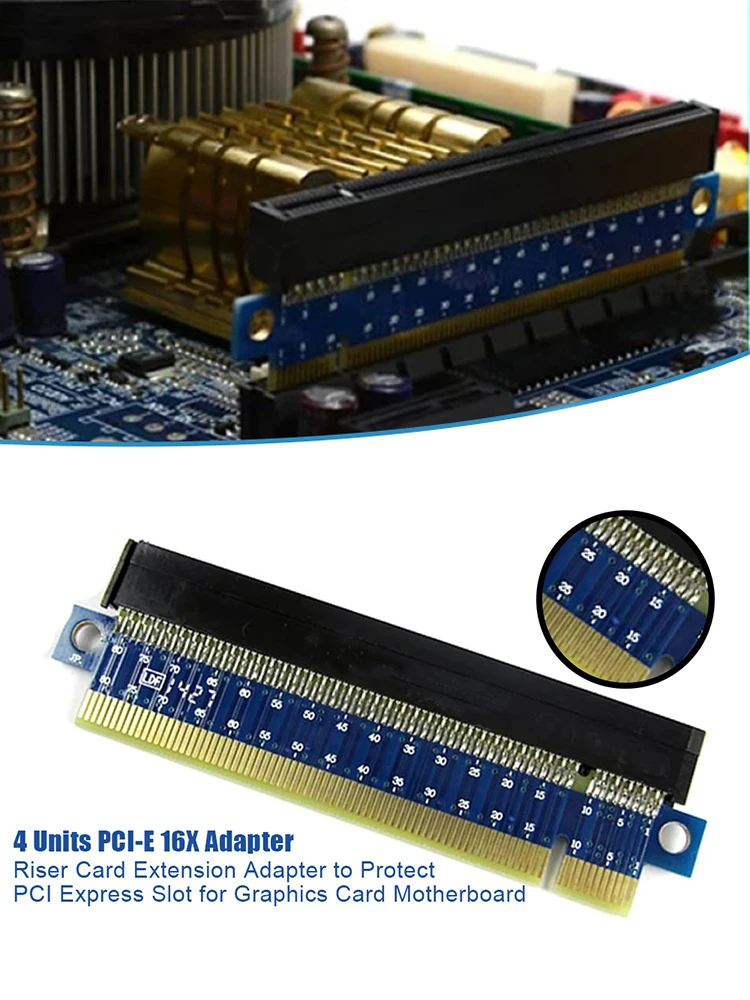 PCI-E 16X адаптер расширения карты адаптер для защиты PCI Express слот для видеокарты материнской платы