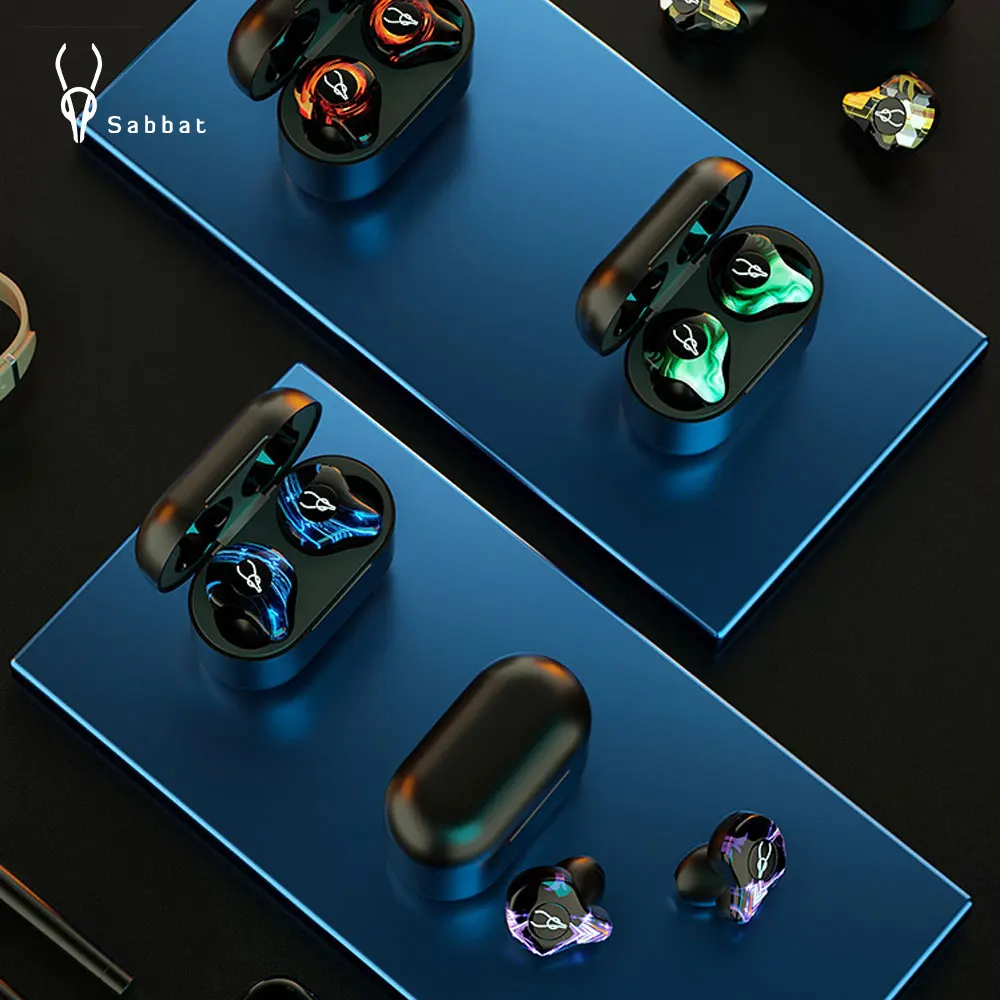 Sabbat G12 Elite Wireless TWS Earphone BT 5.0 Gaming Music Noise Reduction Earphones Mic 6D Soundscape X12 E12 Headset | Электроника