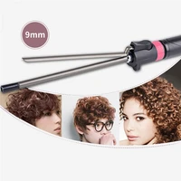ckeyin 9 mm hair curler led display curling iron fast heat hair styling tools 360 degree rotating clip hair care curler modeler