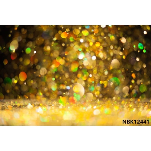 Yeele виниловый синий золотой снег Рождественский горошек легкий боке фон для