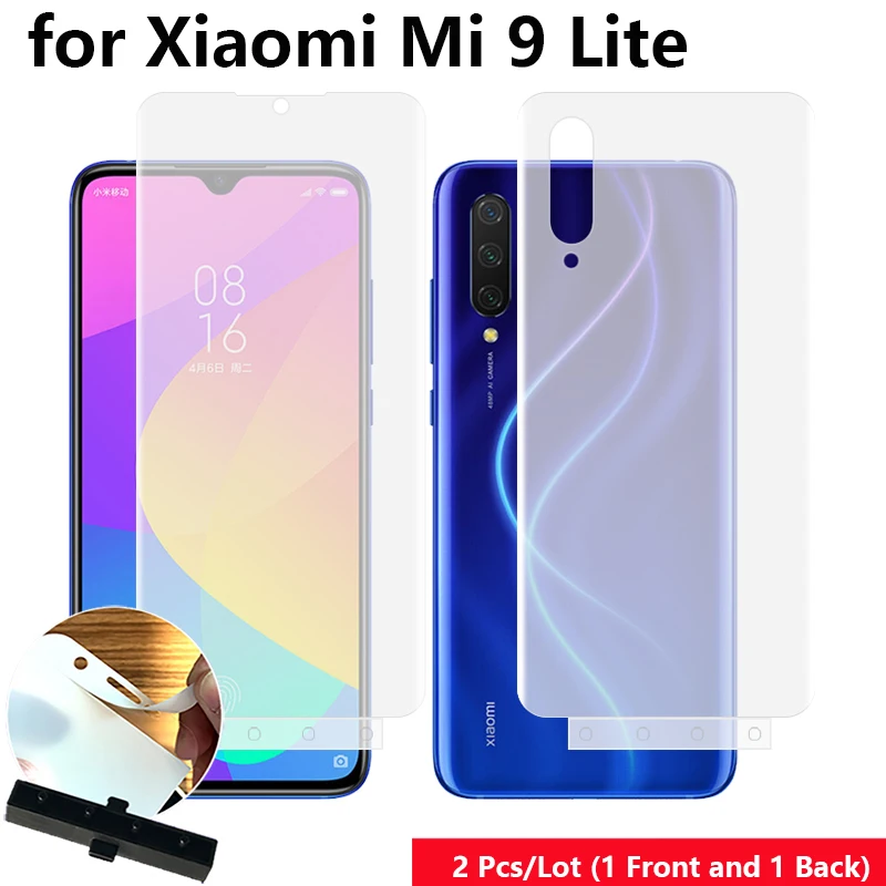 2 шт./лот защита для экрана с защитой от царапин на передней и задней панели Xiaomi Mi 9