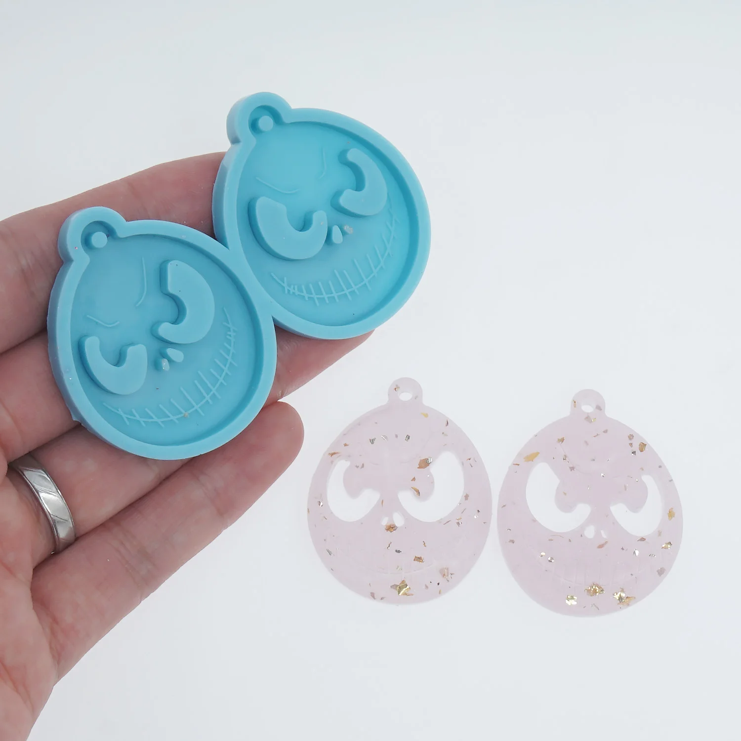 

Pumpkin King Earring Silicone Mold Spooky Jewelry Mold, Halloween Jewelry Mold