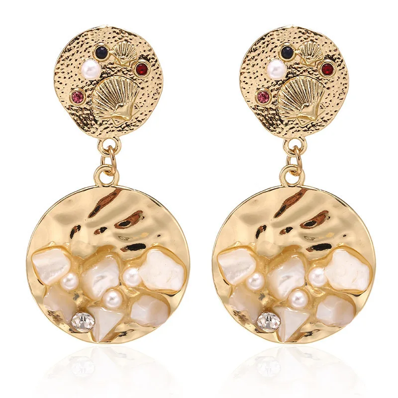 

Корейские модные серьги, простые серьги с натуральным жемчугом, Женские Ювелирные изделия