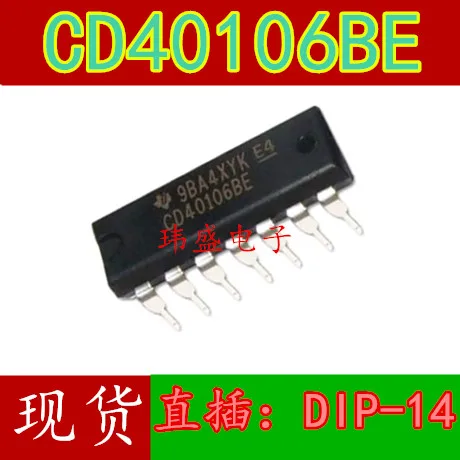 

20 шт./лот CD40106BE CD40106DIP-14