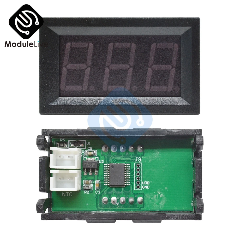Цифровой термометр для автомобиля 12 В постоянного тока светодиодный дюйма