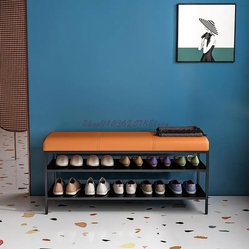 Табурет для обуви в итальянском стиле кованый стул дома прихожей скамейка