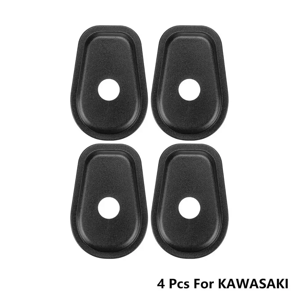 4 pcs For KAWASAKI 4 шт. 8 мотоцикла указатель поворота адаптер прокладки для KAWASAKI Z650 Z750 Z800 Z900 Z1000 для YAMAHA R3 R6 MT07 MT09 - Цвет: 4 pcs For KAWASAKI