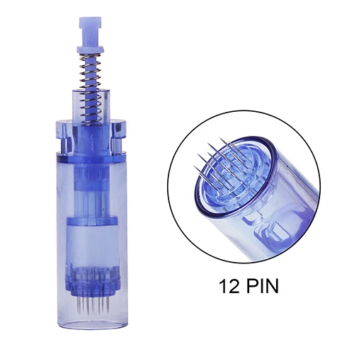 12 Pin 10/50 шт в наборе, иголочный картридж байонет для Дерма ручка Dr ручка A1 Nano/9/12/36/42 стежков на каждые Nano картридж Dr. Pen средства ухода за кожей с микро иглами - Габаритные размеры: 12 Pin