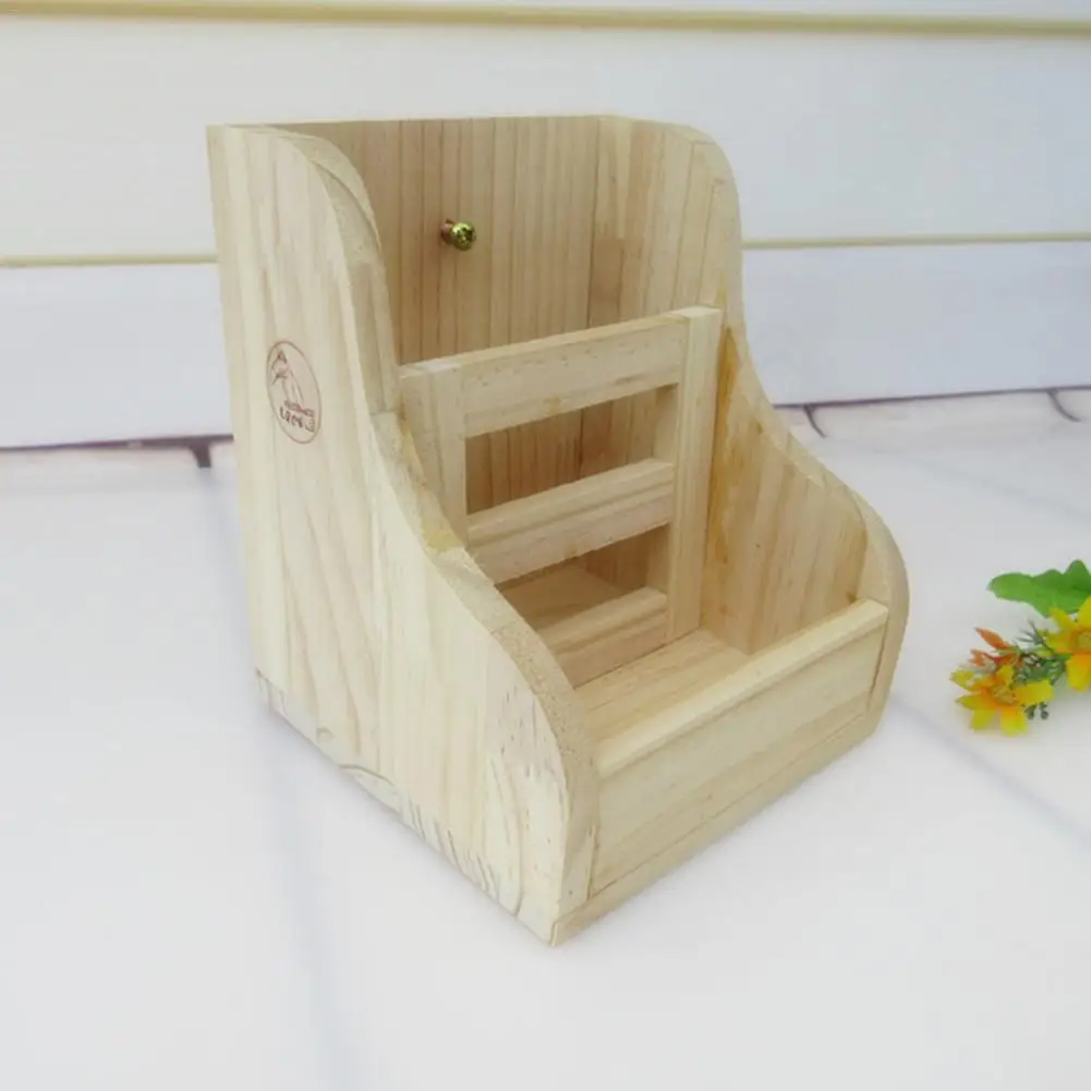 Natural Pine Hay Feeder Rabbit 2 In 1 Wooden Straw Frame Food Bowl Guinea Pig Totoro Grass Frames | Дом и сад