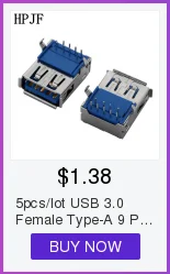 5 шт./лот USB 3,0 Женский Тип-9-контактный разъем Вертикальная линия женский