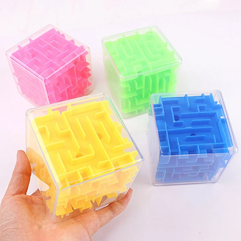 

Mini Speed Cube Puzzle Game Labyrinth Rolling Ball Brain Learning Balance Educational Toys Stress Relief Toys For Kids Adult