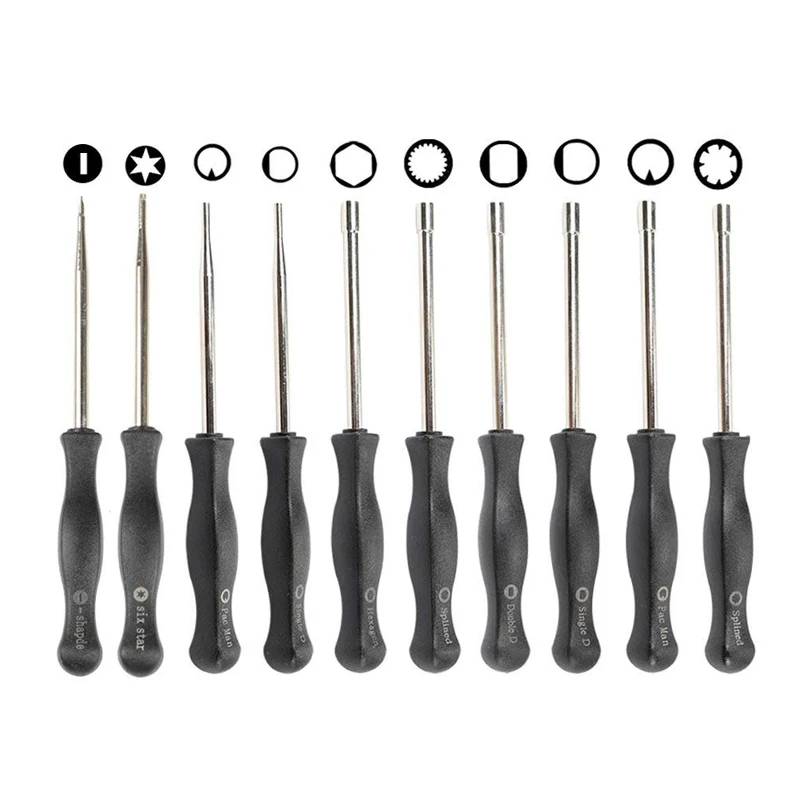 

10 Pcs Tune up Carburetor Adjusting Screwdriver Tool Kit with Carb Cleaning Needles Brushes for Walbro Zama Ryobi for Stihl Echo