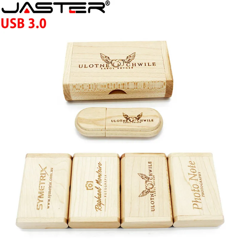 JASTER USB 3 0 (более 10 шт. бесплатный логотип) креативный Оригинальный Деревянный usb +