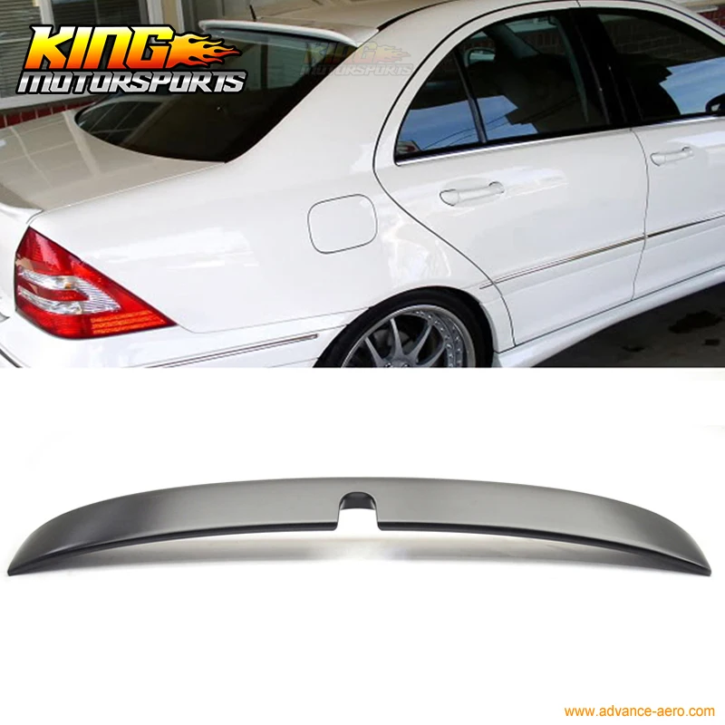 Подходит для 01 07 Benz C Class W203 4Dr 4 двери Неокрашенный ABS задний L стиль спойлер на