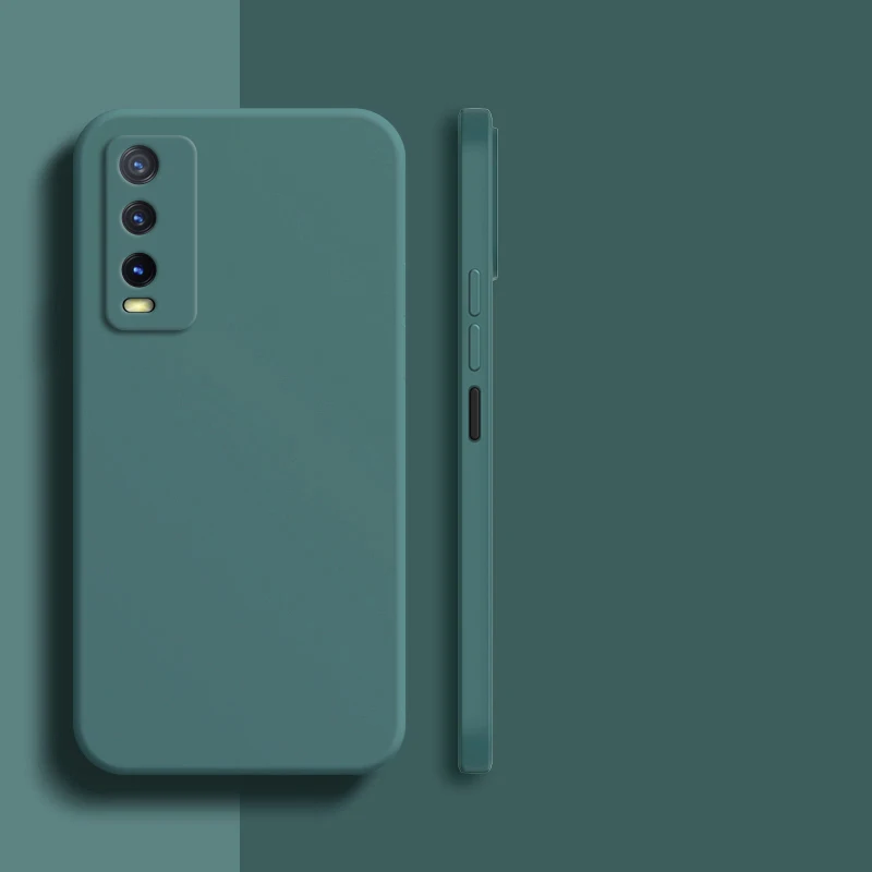 Funda para Vivo Y31, carcasa trasera de silicona l&iacute;quida a prueba de golpes, TPU, Y30, Y50, Y70, Y31S, Y51S, Y73S, Y93S-2